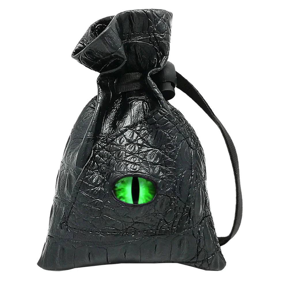 Dragon Eye Dice Bag, Green Eye